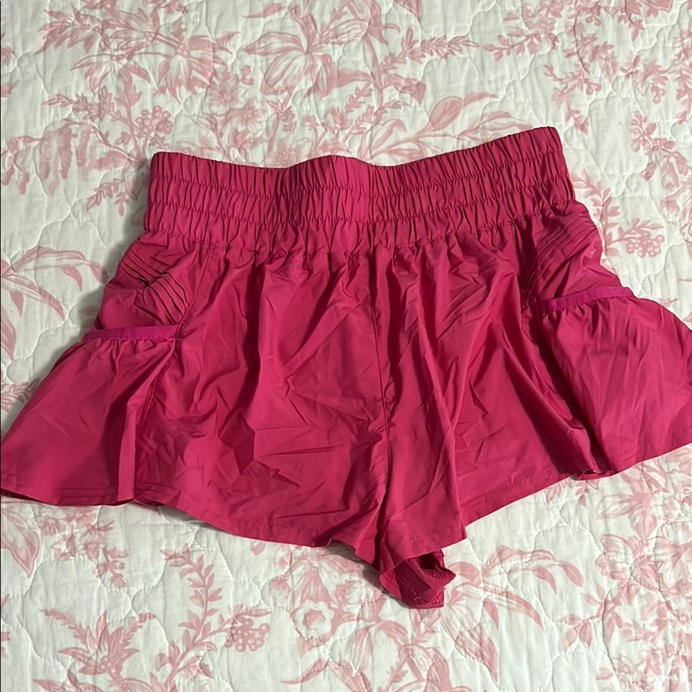 Vibrant Pink Athletic Shorts